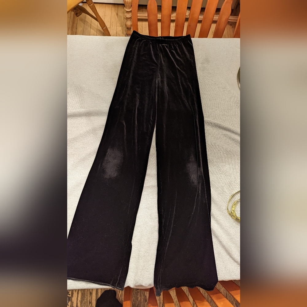Body Wrappers Black Velvet Pants
